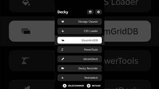 Steam Deck Petite sélection dextensions pour Decky Loader [upl. by Aldin]