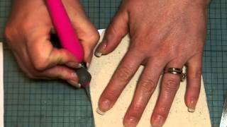 Covering Chipboard with Paper Tutorial  Back to Basics [upl. by Nileuqaj44]