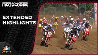 Pro Motocross 2024 EXTENDED HIGHLIGHTS Round 6 at RedBud  7624  Motorsports on NBC [upl. by Boys]