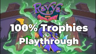 Ravva and the Phantom Library  100 Trophies Full Playthrough [upl. by Greenlee459]