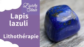 Lapislazuli Pierre bleue Lithothérapie puissante de communication méditation anti stress [upl. by Sonnnie]