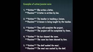 ActivePassive Voice with examples [upl. by Chard]