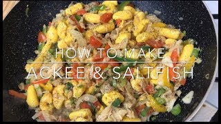 HOW TO MAKE ACKEE AND SALTFISH  TERRIANN’S KITCHEN [upl. by Esylle795]