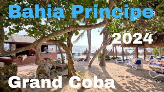 Bahia Principe Grand Coba Walkaround 2024 Cancun Tulum Mexico All Inclusive Beach Vacation [upl. by Odey470]