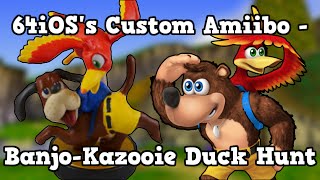 64iOSs Custom Amiibo  BanjoKazooie Duck Hunt [upl. by Bork]