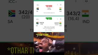 ICCT20 BEFOREIND Vs SA AFTER SA3424 Vs IND3432 southafrica india shorviral viral [upl. by Aihk]