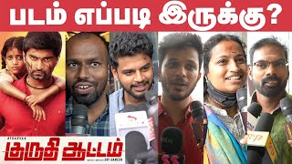 Kuruthi Aattam Public Review  Movie Review  Sri Ganesh  Atharva [upl. by Inor509]