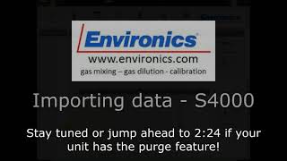 Environics  New Data Import S4000 V2 [upl. by Ahseihs496]