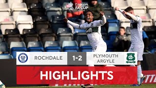 Jephcott Grabs Late Winner For Plymouth  Rochdale 12 Plymouth Argyle  Emirates FA Cup 202122 [upl. by Ayatahs456]