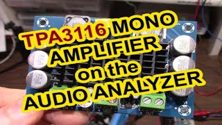 TPA3116 amplifier on the QA403 audio analyzer [upl. by Atteynek796]