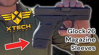 XTech Tactical Magazine Sleeves for the Glock 26 [upl. by Eessej544]