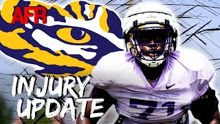 LSU OT Undergoes Surgery OUT vs Arkansas  How Tigers OLine Depth Is Impacted [upl. by Heady565]