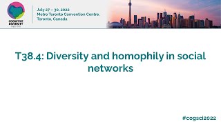 T384 Diversity and homophily in social networks [upl. by Zared]