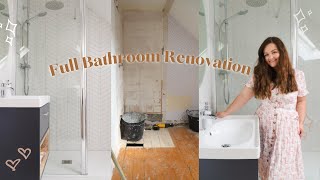 Small Ensuite Bathroom Renovation Start To Finish Renovation Vlog [upl. by Korff]