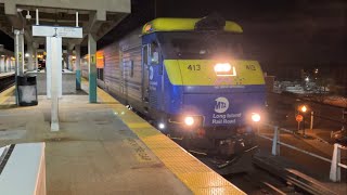 LIRR 8742 to Speonk at Babylon with 2 cars DE30AC 413 [upl. by Aitnahc]