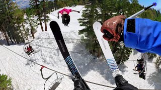 Skiers Jump OVER A Chairlift Best Party Lap Ever [upl. by Boland]