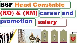 BSF Direct Recruitment BSF Head Constable RO amp RM career and promotion [upl. by Munshi]