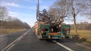 Multi Forest TimberJack 1110D amp Valtra  Transport [upl. by Ueik]