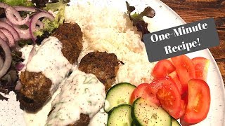 SLIMMING WORLD SYN FREE KOFTAS amp GARLIC YOGHURT I OneMinute Recipe [upl. by Nohsyt]