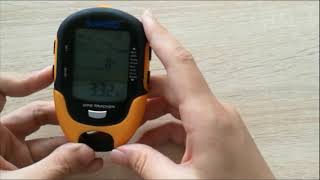 GPS multifunction altimeter FR510 Operation video [upl. by Gerard]