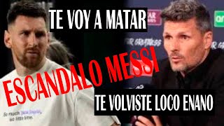 AUDIO del ESCANDALO de MESSI se VOLVIO LOCO en el VESTUARIO el ENANO ESTABA ENDEMONIADO [upl. by Gentes]