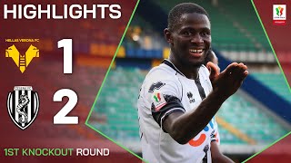 VERONACESENA 12  HIGHLIGHTS  Cesena stun Verona to qualify  Coppa Italia Frecciarossa 202425 [upl. by Acinemod]