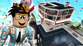 building the NEW SCHOOL in my new bloxburg city my city is done finally [upl. by Aidnyl]