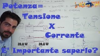 “Potenza  Tensione X Corrente” è importante saperlo [upl. by Eidoj]