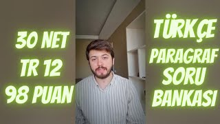 TG 12 TÜRKÇE 30 NET KPSS 2024 TÜRKÇE KAYNAK ÖNERİLERİ1 PARAGRAF [upl. by Cerallua]