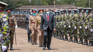 LIVE President Kenyatta presides over cadets commissioning parade at KMA Lanet [upl. by Clayson]