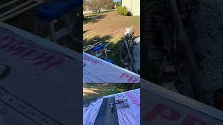 Building a shed Part 4 installing roof singles [upl. by Kimmy]