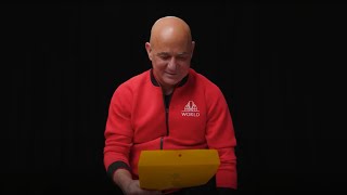 Andre Agassi Opens a Surprise Letter from John McEnroe  Laver Cup [upl. by Kacy]