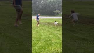 Dad and Toddler Dances Together in Rain  1356696 [upl. by Binky393]