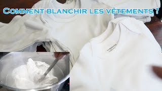 Comment blanchir les vêtements blanc déteint [upl. by Ezana284]