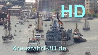 EchtzeitVideo Große Einlaufparade zum 826 Hamburger Hafengeburtstag [upl. by Negah]