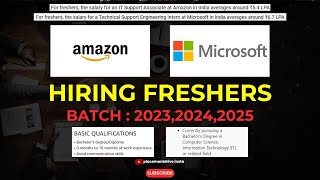 Amazon IT Support Associate amp Microsoft Technical Support Intern  2024 Job Roles Explained [upl. by Ehc530]