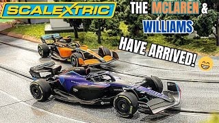 Scalextric F1 McLaren amp Williams Slot Cars Review and Lapping 🏁🏎️ [upl. by Aliet]