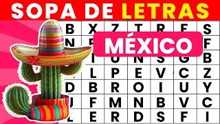 Encuentra el Nombre En La SOPA DE LETRAS México 🌮🇲🇽 Mejora Tu CONCENTRACION SuperQuiz [upl. by Carmencita]