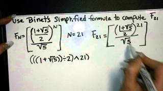 Binets Simplified Formula [upl. by Nnylecyoj]