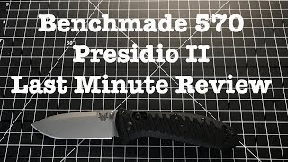 Benchmade Presidio II  Last Minute Review [upl. by Nnagrom282]