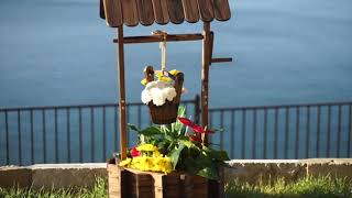 Amerlife Wooden Wishing Well with Hanging Bucket Wishing Well Planter Outdoor Home Decor [upl. by Ela]