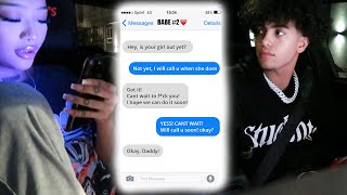 TEXTING ANOTHER GIRL PRANK ON MY GIRLFRIEND😳 [upl. by Lama]