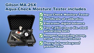 Gilson AquaCheck Moisture Tester MA26X [upl. by Errol737]