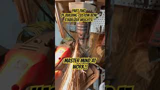 PART TWO OF BUILDING CUSTOM BOW STABILIZER WEIGHTS foryou youtubeshorts diy bowhunting archery [upl. by Spatola]