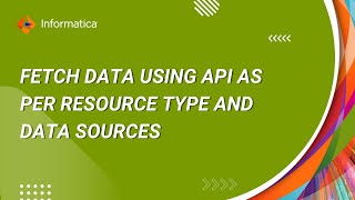 How to Fetch Data using API According to Resource Type and Data Sources [upl. by Elicia259]