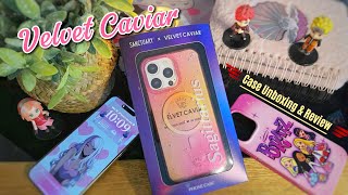 Unboxing and Reviewing 2 Velvet Caviar Cases  IPhone 15 pro max [upl. by Ahsela]