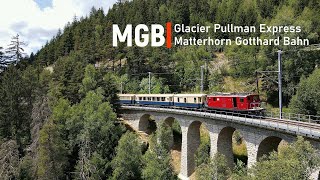 Glacier Pullman Express  Matterhorn Gotthard Bahn [upl. by Arihsak]