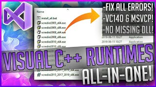 🔧FULLY Install VISUAL C Redistributable Runtimes AllinOne✔2022 [upl. by Florette992]