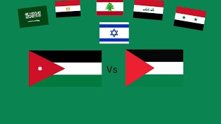 Jordanie vs Palestine Israel vs Arab League [upl. by Aihsenet]