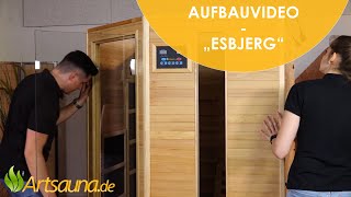 Infrarotkabine Esbjerg Aufbauvideo  Artsauna☀ [upl. by Sander]